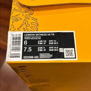 Nike LeBron Witness VII TB Shoes Men’s 6 Women's 7.5 New